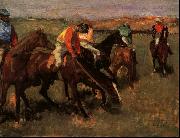 Edgar Degas Before the Race oil on canvas